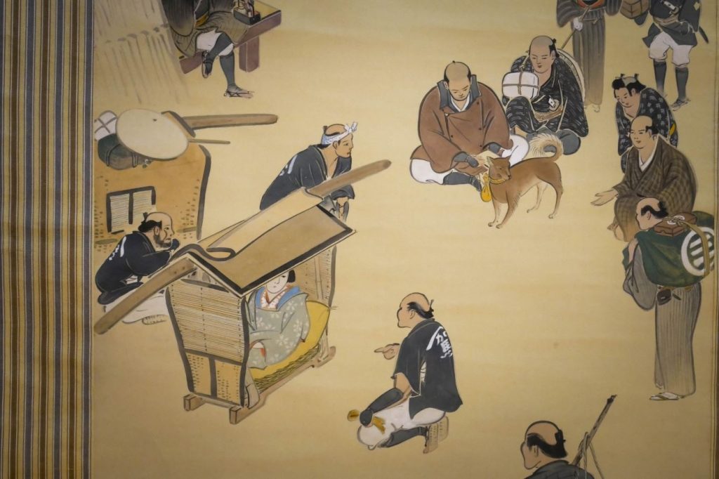 Konpira-san Edo pilgrims painting