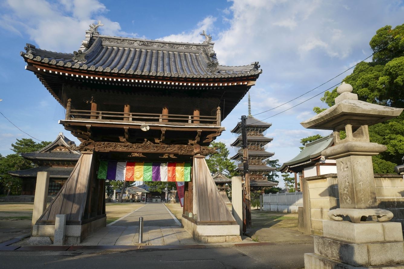 Zentsu-ji gate and pagoda