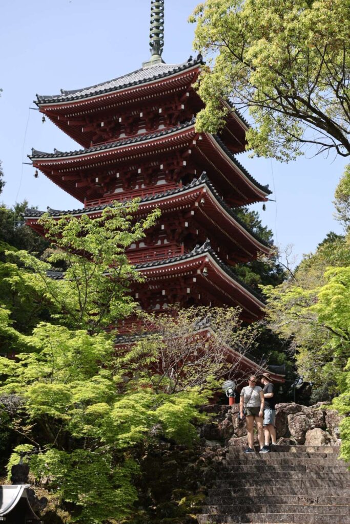 The pagoda at Chikurin-ji, Temple 31 of the Shikoku Pilgrimage