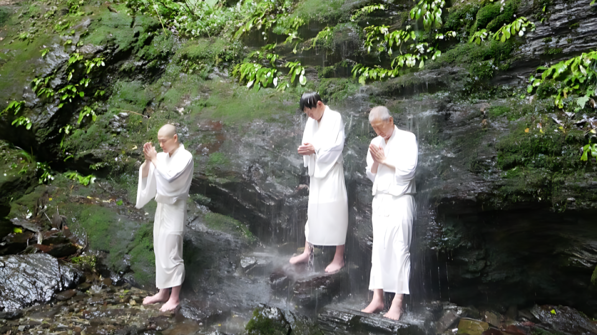 Takigyō at Konji Falls.