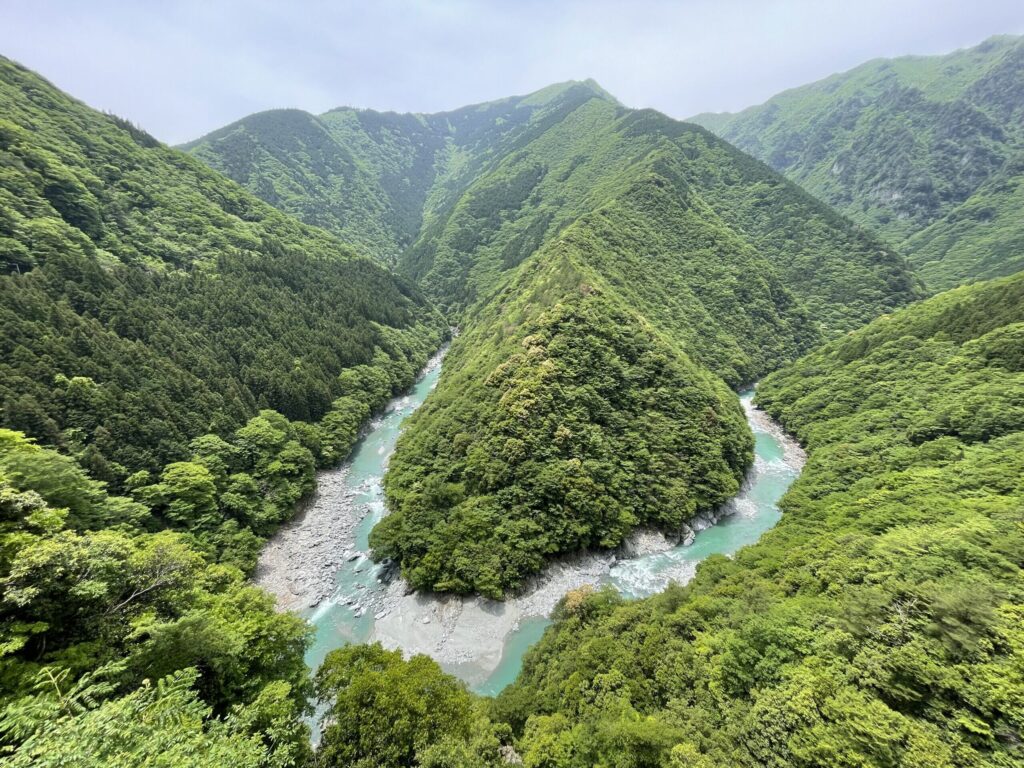 The Hi-character gorge in Iya, a premier destination for adventure travel in Japan