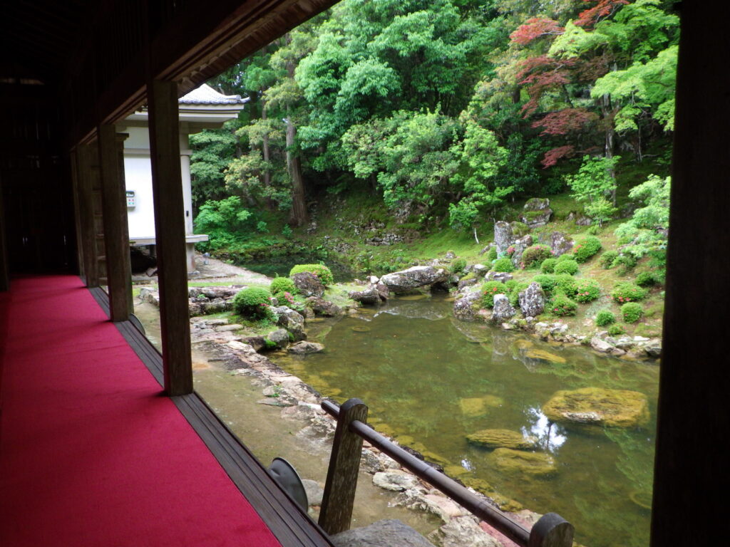 One of the gardens within the Sho-in. Often this is the space used for meditation.