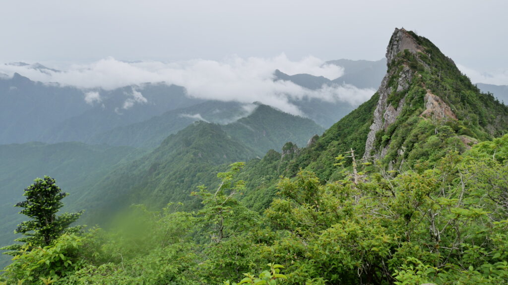 Tengu-dake, the peak of Mt. Ishizuchi 