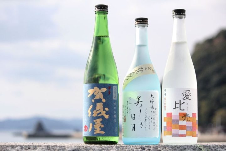 Shikoku_sake_bottles