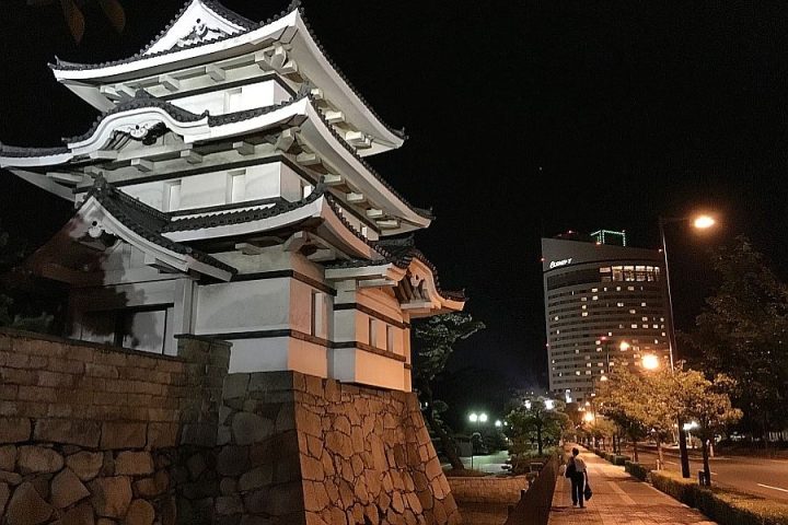Takamatsu-Castle-at-night